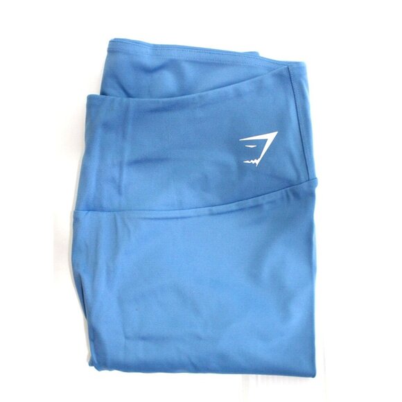 Gymshark Women Leggings Training Pants Exercise Fitness Coastal Blue Size 2XL - Picture 3 of 14